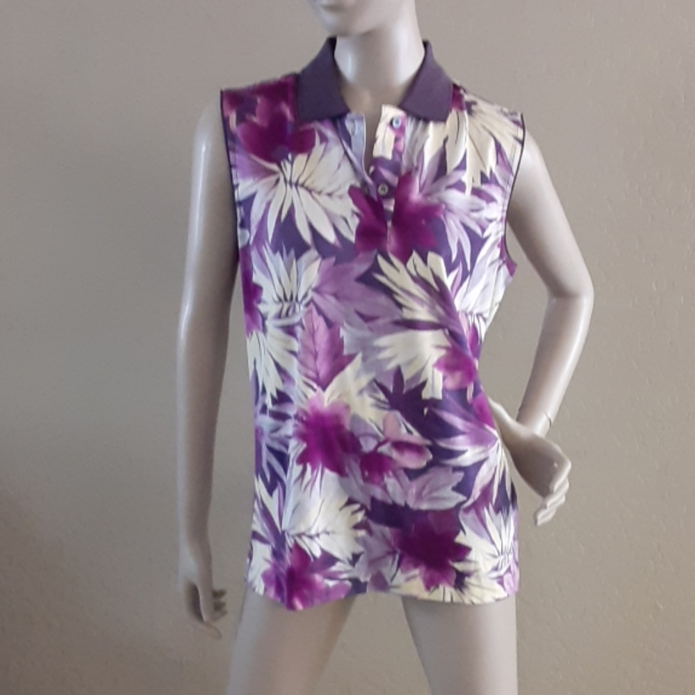 Astra sleeveless golf polo